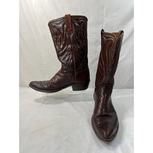 Vintage Acme Thunderbird Cowboy Boots Brown Men Size 9 - Picture 11 of 15